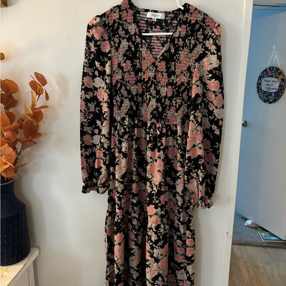 Floral Long Sleeve Dress